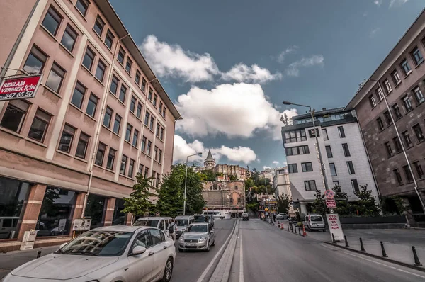 Vista de rua do distrito de Karakoy de Beyoglu, Istambul — Fotografia de Stock