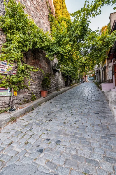 Utcakép a Karakoy kerület Beyoglu, Isztambul — Stock Fotó