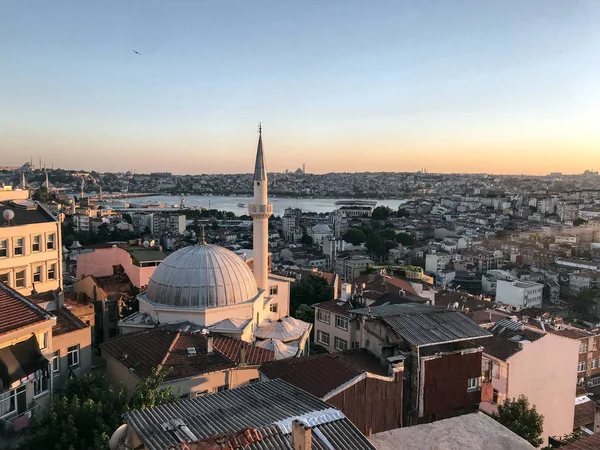 Haliç'in havadan görünümü — Stok fotoğraf