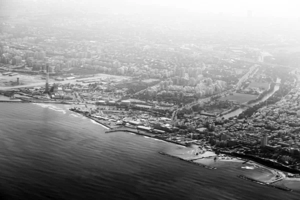 Letecký pohled na tel aviv, Izrael — Stock fotografie