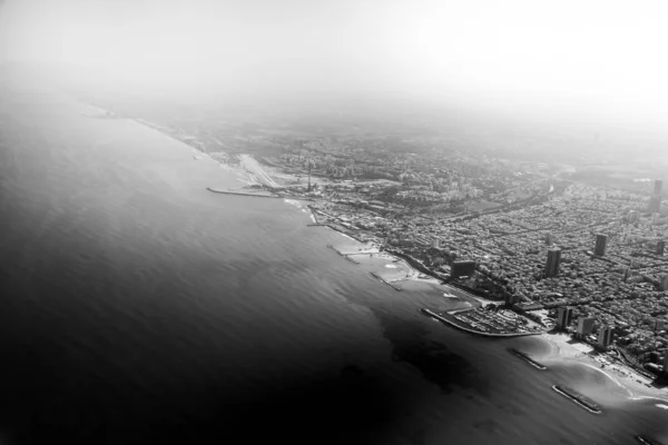 Вид с воздуха на Тель-Авив, Израиль — стоковое фото