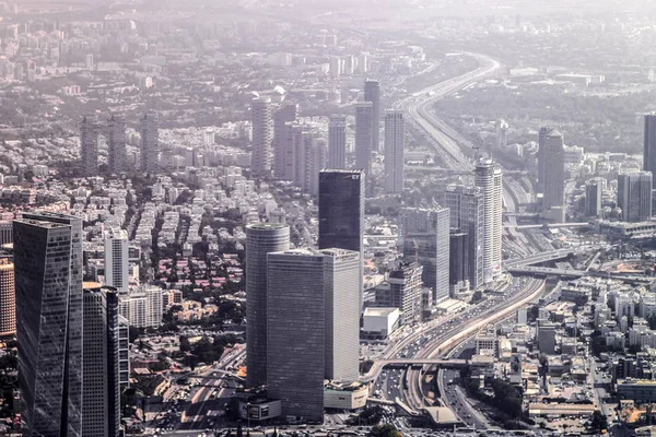 Letecký pohled na tel aviv, Izrael — Stock fotografie