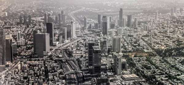 Letecký pohled na tel aviv, Izrael — Stock fotografie