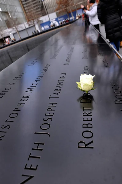 New York États Unis Janvier 2019 World Trade Center Memorial — Photo