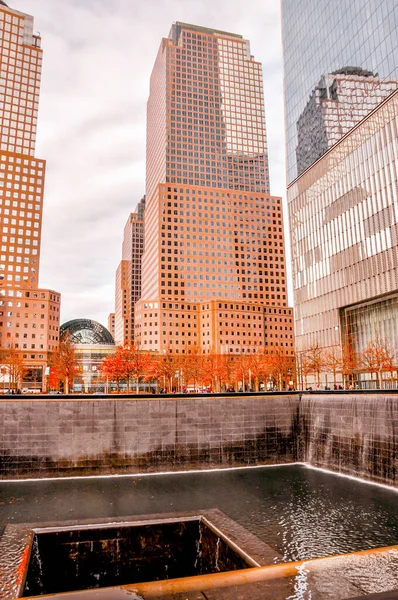 New York City Abd Ocak 2019 World Trade Center Memorial — Stok fotoğraf
