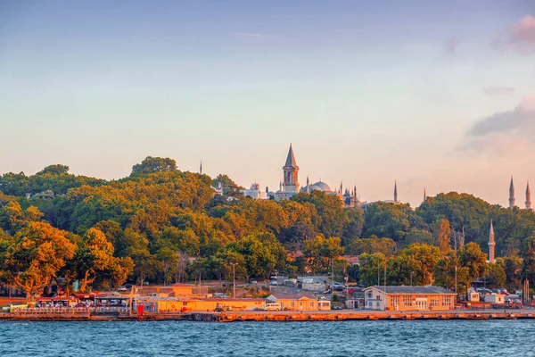 Istanbul Turkey June 2020 View Sarayburnu Coast Historical Peninsula Domes — Stock Photo, Image