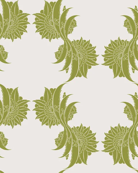 Floral Iznik Modèle Sans Couture Style Tuile Papier Peint Papier — Image vectorielle
