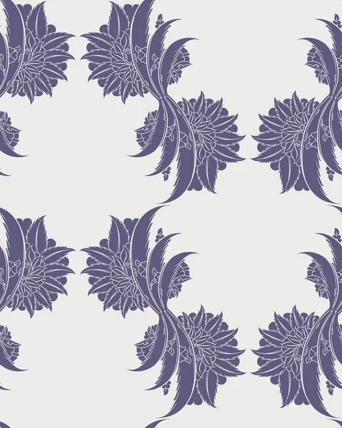 이즈니크 Floral Iznik 섬유가 포장지 종이와 디자인을 인쇄를 요소를 복제하는 — 스톡 벡터
