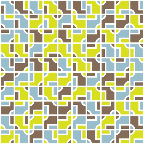 複雑な幾何学ベクトルシームレスパターン設計 ウェブと印刷のための現代的なタイルの繰り返しの背景 — ストックベクタ