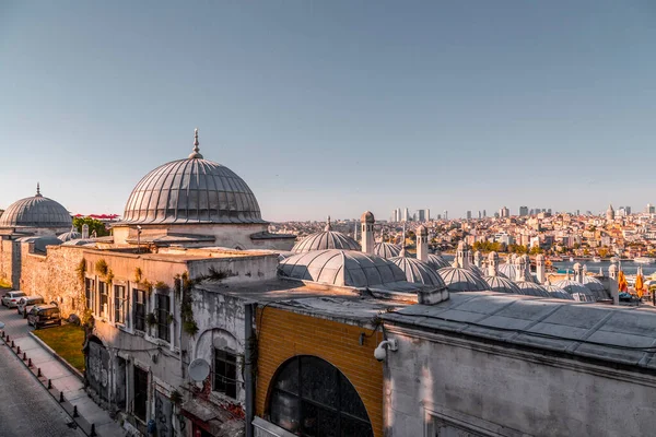 Istanbul Tyrkiet Juli 2020 Panorama Cityscape Istanbul Fra Suleymaniye Mosque - Stock-foto