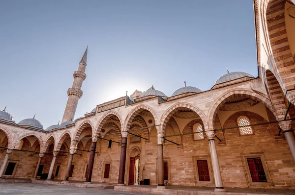 Außenansicht Der Süleymaniye Moschee Auf Dem Dritten Hügel Von Istanbul — Stockfoto