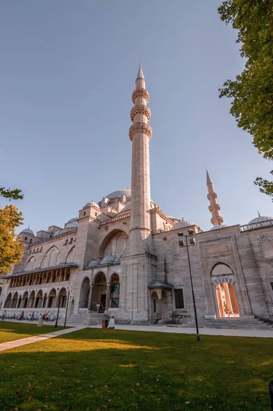 Istambul Turquia Julho 2020 Vista Exterior Mesquita Suleymaniye Localizada Terceira — Fotografia de Stock