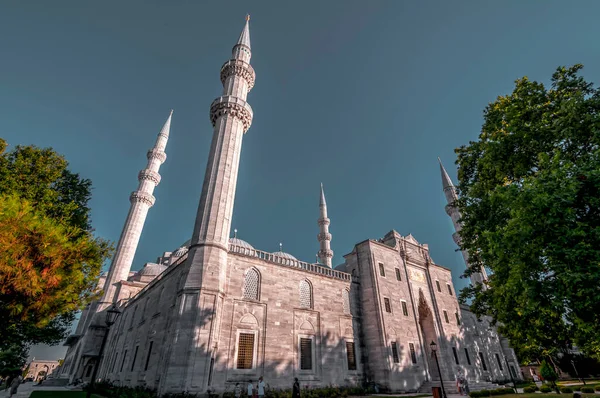 Istanbul Turquie Juillet 2020 Vue Extérieure Mosquée Suleymaniye Située Sur — Photo