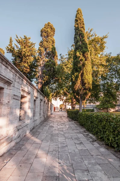Stanbul Üçüncü Tepesi Ndeki Süleyman Camii Nin Dış Manzarası Cami — Stok fotoğraf