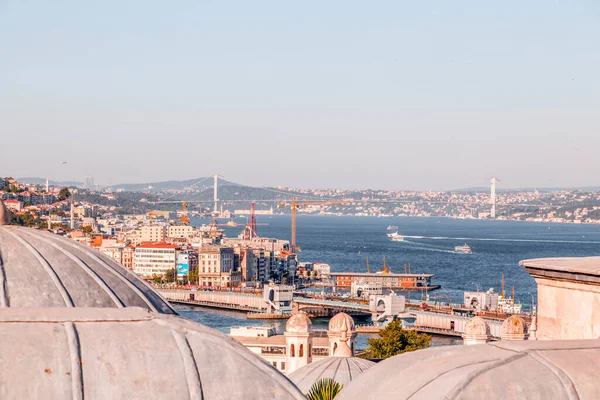 Istambul Turquia Julho 2020 Vista Exterior Mesquita Suleymaniye Localizada Terceira — Fotografia de Stock