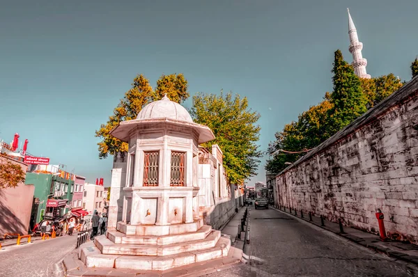 Istambul Turquia Julho 2020 Túmulo Memorial Fonte Mimar Sinan Arquiteto — Fotografia de Stock