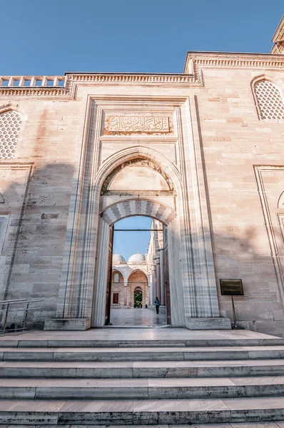 Istanbul Türkei Juli 2020 Außenansicht Der Süleymaniye Moschee Auf Dem — Stockfoto