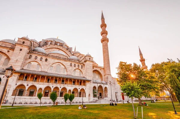 Estambul Turquía Julio 2020 Vista Exterior Mezquita Suleymaniye Ubicada Tercer — Foto de Stock