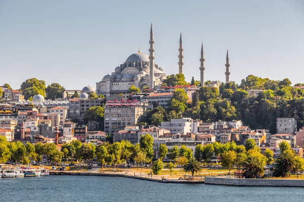 Istambul Turquia Julho 2020 Vista Exterior Mesquita Suleymaniye Localizada Terceira — Fotografia de Stock