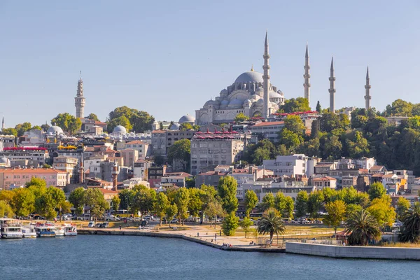 Κωνσταντινούπολη Τουρκία Ιουλίου 2020 Εξωτερική Άποψη Του Τεμένους Suleymaniye Που — Φωτογραφία Αρχείου