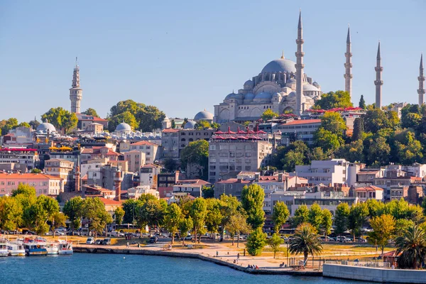 Istanbul Turkiet Juli 2020 Utsikt Över Suleymaniye Moskén Belägen Den — Stockfoto