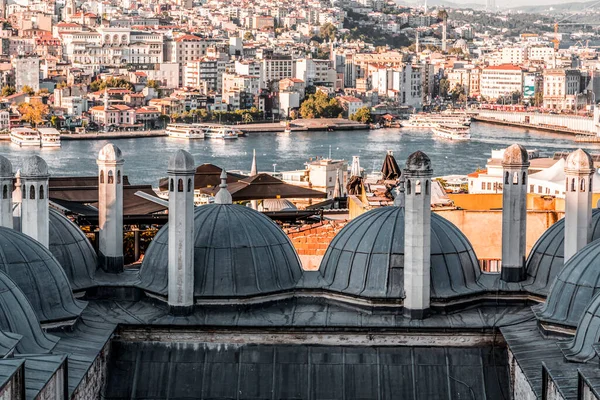 Istambul Turquia Julho 2020 Paisagem Urbana Panorâmica Istambul Mesquita Suleymaniye — Fotografia de Stock