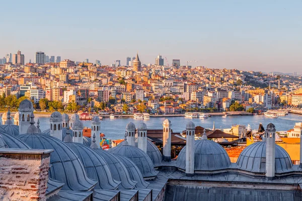 Стамбул Туреччина Липня 2020 Панорамний Пейзаж Стамбула Мечеті Сулейманіє Видом — стокове фото