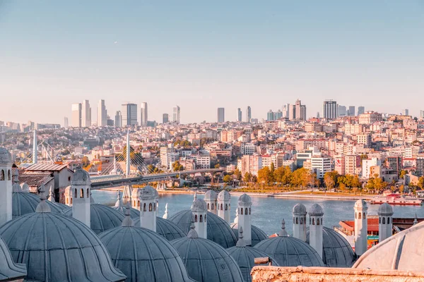 Κωνσταντινούπολη Τουρκία Ιουλίου 2020 Πανοραμικό Αστικό Τοπίο Της Κωνσταντινούπολης Από — Φωτογραφία Αρχείου