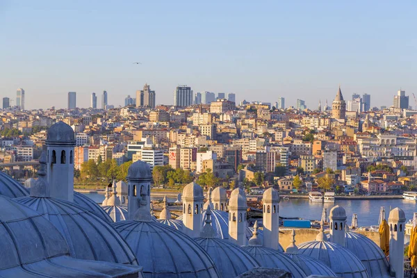 Istanbul Turecko Července 2020 Panoramatická Městská Krajina Istanbulu Mešity Suleymaniye — Stock fotografie