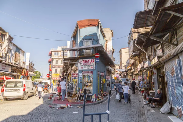 Istambul Turquia Junho 2020 Vista Rua Eminonu Grande Bazar Lojas — Fotografia de Stock