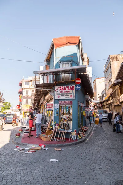 Istambul Turquia Junho 2020 Vista Rua Eminonu Grande Bazar Lojas — Fotografia de Stock