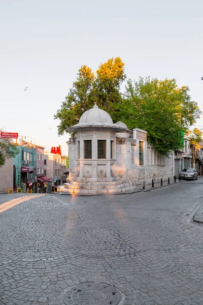 Istanbul Turkey July 2020 Memorial Tomb Fountain Mimar Sinan Chief — Stock Photo, Image