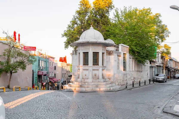 Istanbul Turkey July 2020 Memorial Tomb Fountain Mimar Sinan Chief — Stock Photo, Image