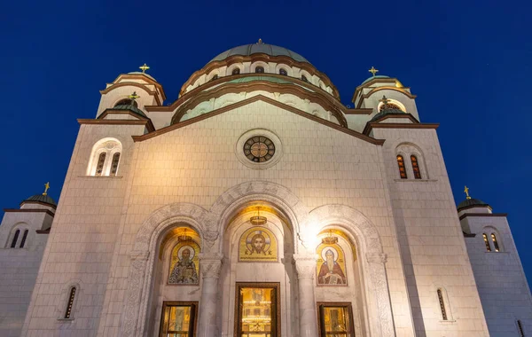 Belgrado Servië Feb 2024 Kerk Van Saint Sava Hram Svetog — Stockfoto