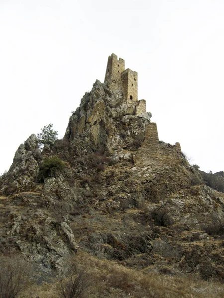 Вежі Інгушетія Старовинної Архітектури Руїни Ліцензійні Стокові Фото