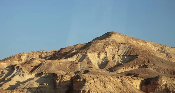 Die Ägyptische Wüste Bei Tag Und Klares Blau Nordafrika — Stockfoto