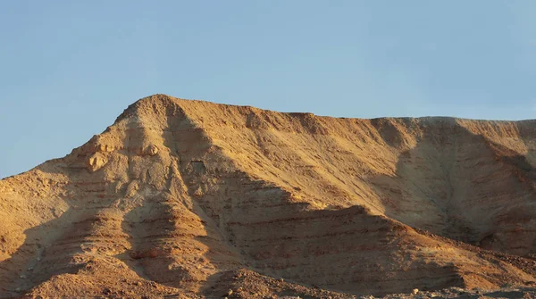 Die Ägyptische Wüste Bei Tag Und Strahlend Blauem Himmel Nordafrika — Stockfoto