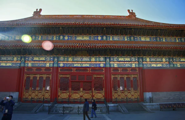 Tempels Van Verboden Stad Peking China Republiek Okt 2013 — Stockfoto
