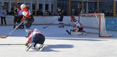 Hokey şampiyonası Belediye Başkanı Pyatigorsk Kupası. Rusya, Pyatigorsk 31 Ocak 2015