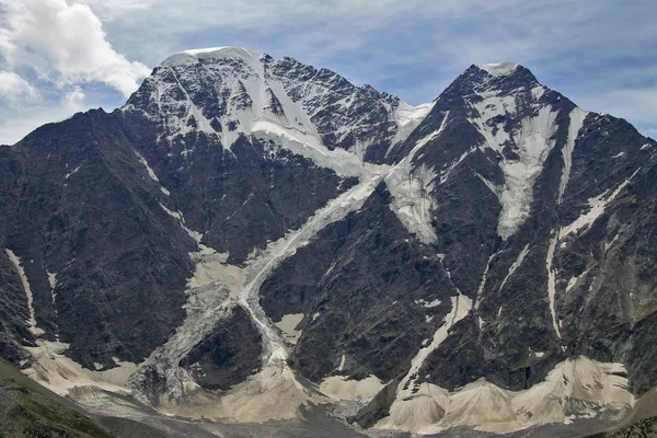 Montagne Del Caucaso Estate Sotto Neve Caucaso Settentrionale Paesaggio Nel — Foto Stock