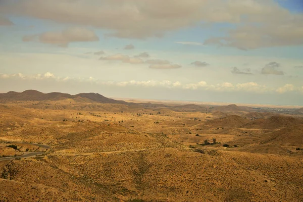 Paysage Désertique Près Matmata Dans Sud Tunisie Afrique Nord — Photo