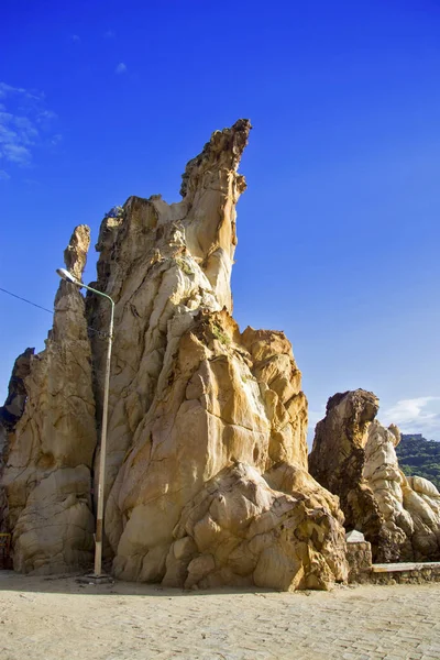 Felsen an der Küste von Tabarca, Tunesien — Stockfoto