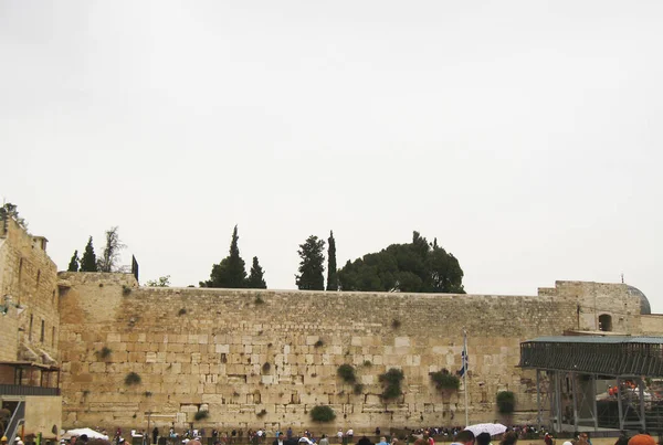 Płaczu ściana (miejsce płaczu), Jerozolima, stare miasto — Zdjęcie stockowe