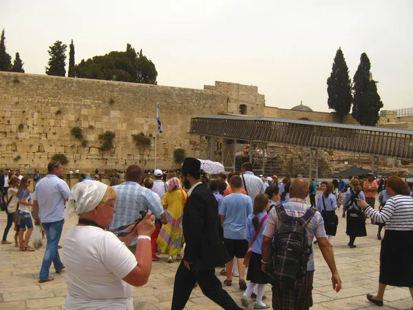 哭墙(哭泣的地方),耶路撒冷,旧城 — 图库照片
