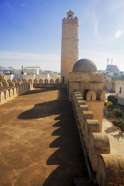 Medina é a antiga cidade e fortaleza ribat de Sousse na Tunísia — Fotografia de Stock