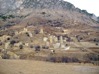 İnguşetya kuleleri. antik mimari ve kalıntılar