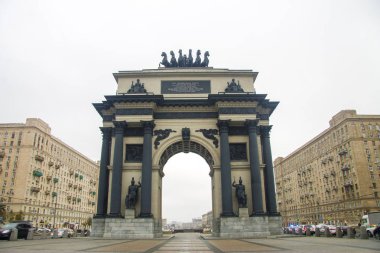 Moskova Rusya Federasyonu Kutuzovsky Caddesi üzerinde Triumphal Arch