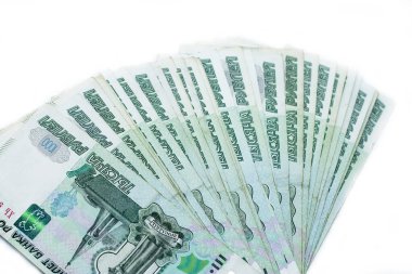 Dağınık Rus 1000 rublelik banknotlar