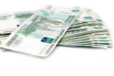 Dağınık Rus 1000 rublelik banknotlar