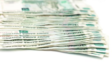 Dağınık Rus 1000 rublelik banknotlar